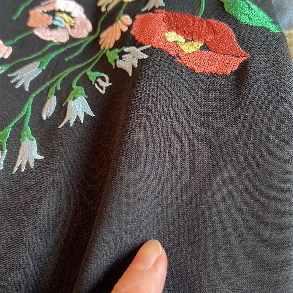 Vintage Maggy London Floral Accent Midi Dress - Picture 8 of 8